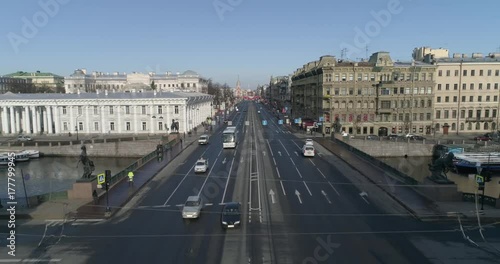 Nevsky prospect, aerial photo