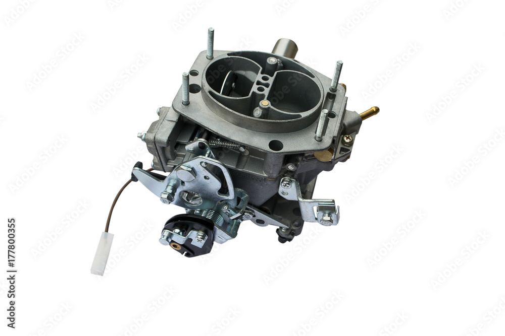New carburetter. Isolated on white background with clipping path