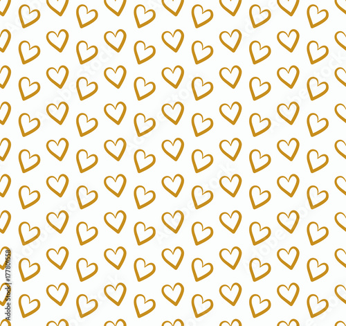Vector Illustration with Hearts. Abstract Cute Seamless Pattern. © Daniela Iga