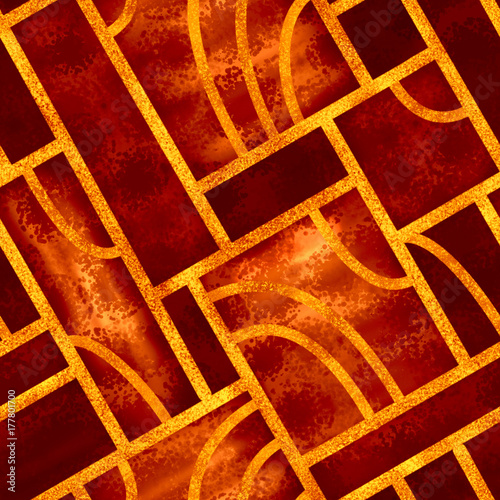 art deco style seamless pattern