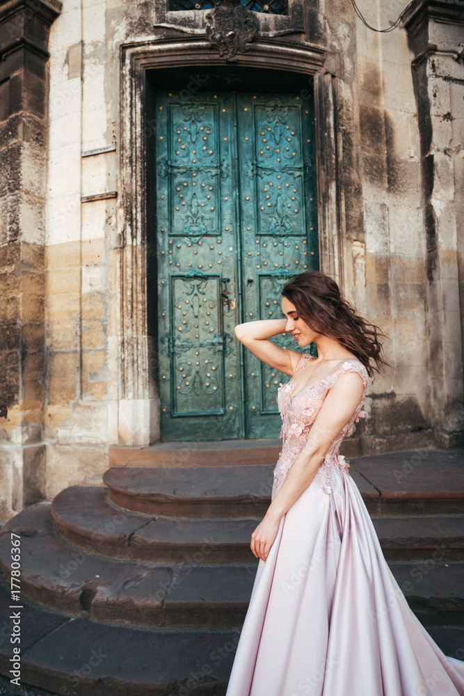 woman in a stylish evening dress woman in a stylish evening dress