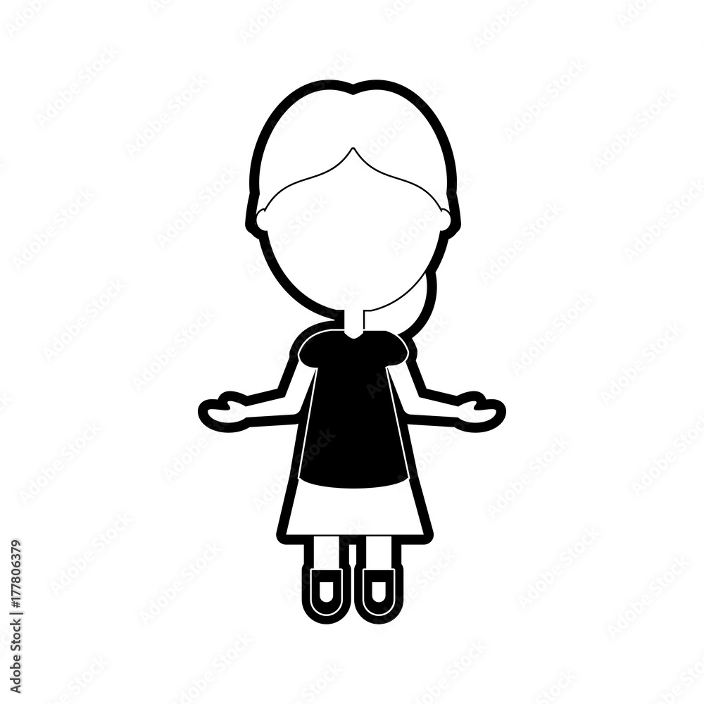 woman with open arms vector illustration woman with open arms vector illustration