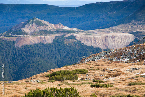 trekking in Calimani mountains, Romania photo