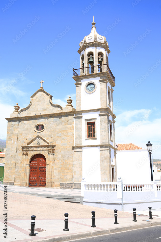 Historic church in Granadilla de Abona on Tenerife Island, Canary Islands, Spain