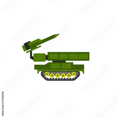 Anti Aircraft Missile System Vector Icon