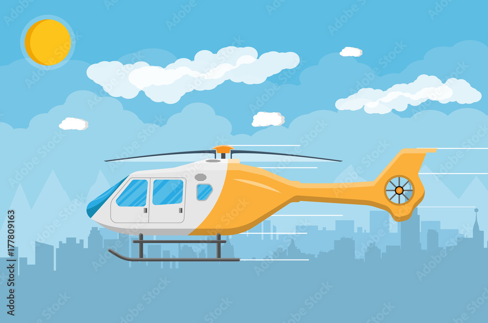 Helicopter transport aerial vehicle with propeller