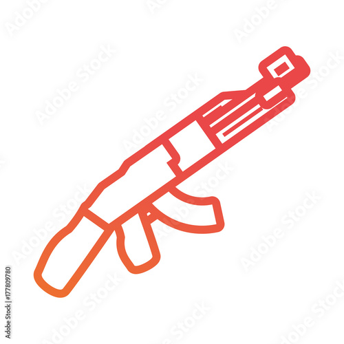 rifle vector illustration