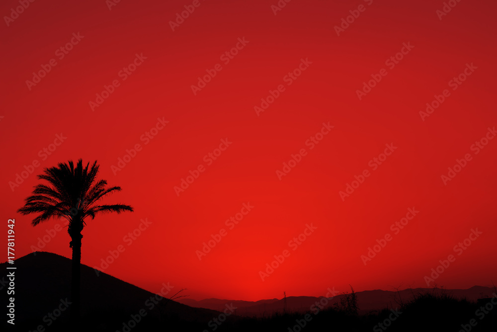 Red Andalusian sunset Red Andalusian sunset
