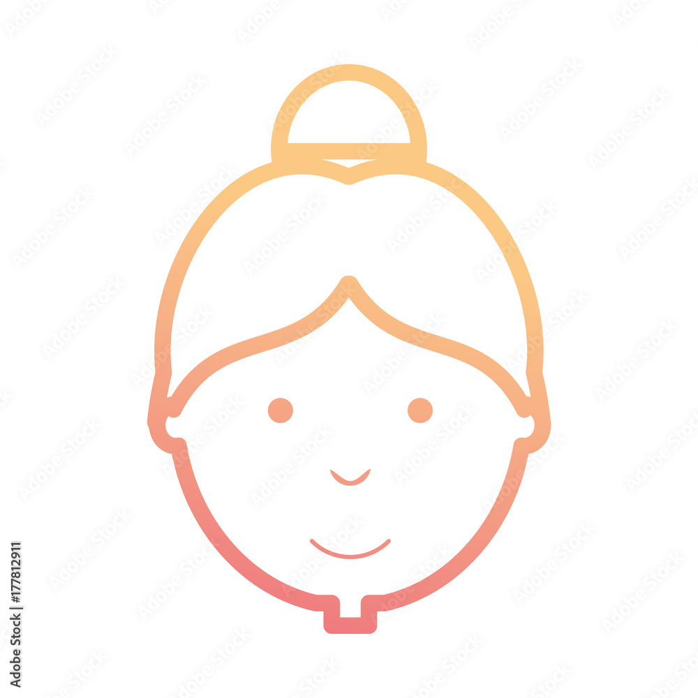 Fototapeta premium woman face vector illustration
