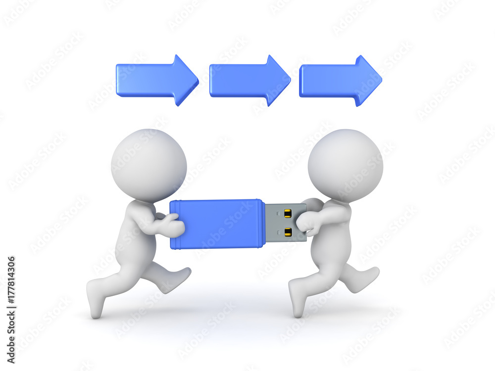 3D illustration depicting the concept of fast data transfer 3D illustration depicting the concept of fast data transfer
