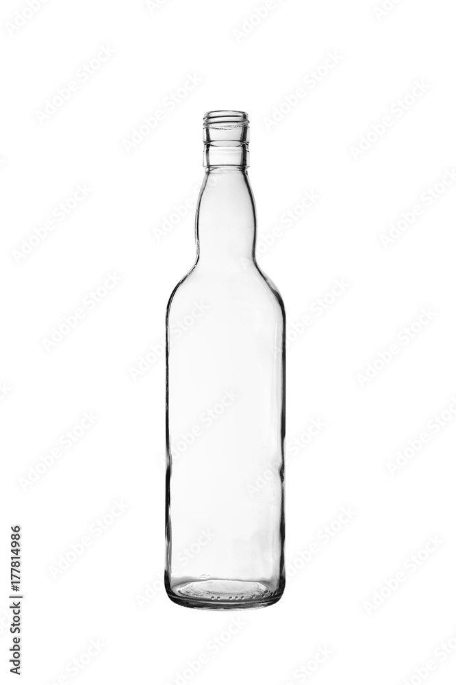 empty wine, cognac, whiskey bottle isolated on white empty wine, cognac, whiskey bottle isolated on white