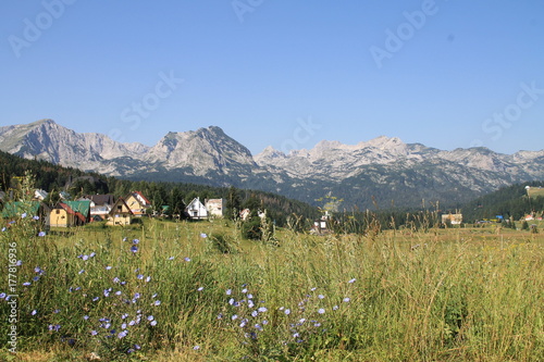 Landscape of Montenegro mountains.