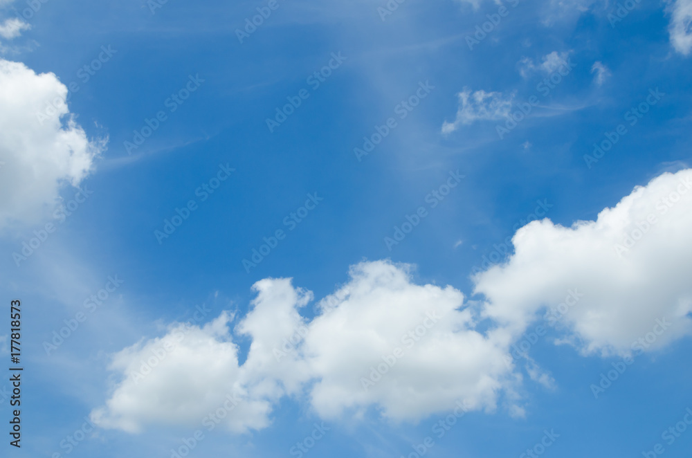 Soft smooth white cloud and blue clear sky background on sunny bright day Soft smooth white cloud and blue clear sky background on sunny bright day