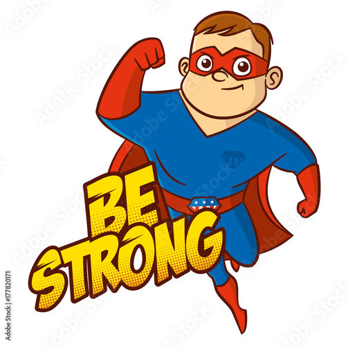 Superhero cartoon character
