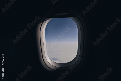 window in the airplane