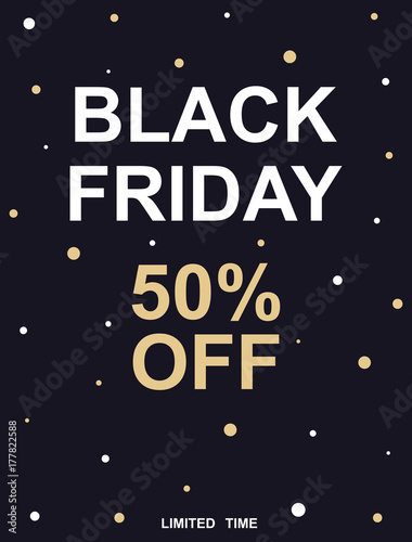 Black Friday. Flat design for printing promotional materials, advertising, posters, banners, sign boards. Vector illustration for sale, discount shop.