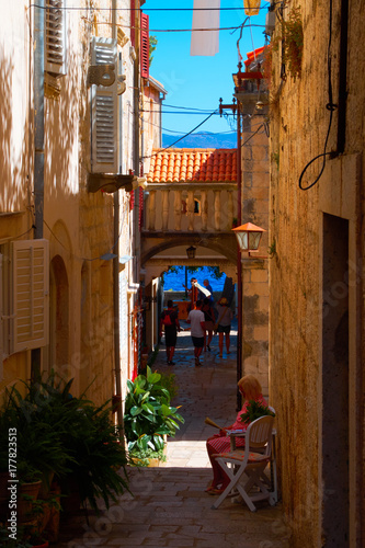 Historic gassen mediterranean photo