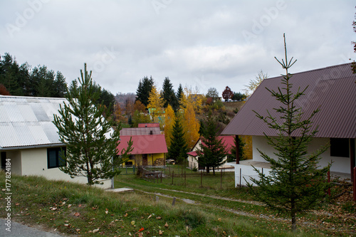 Colorful weekend resort