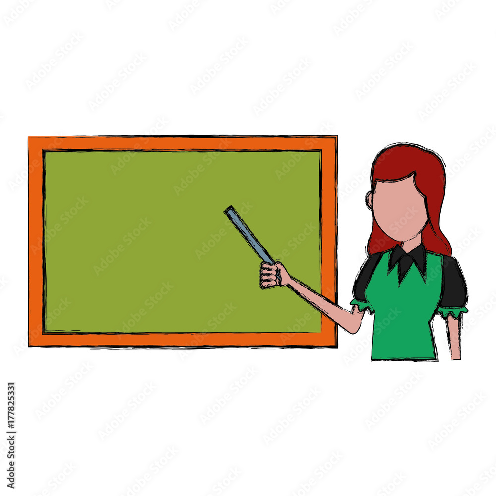 Teacher with blackboard icon vector illustration graphic design Teacher with blackboard icon vector illustration graphic design