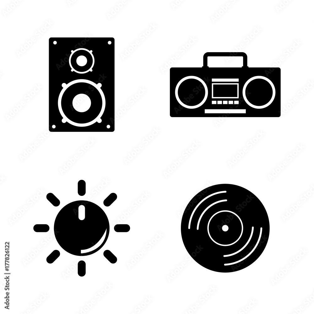 Musical. Simple Related Vector Icons Set for Video, Mobile Apps, Web Sites, Print Projects and Your Design. Black Flat Illustration on White Background. Musical. Simple Related Vector Icons Set for Video, Mobile Apps, Web Sites, Print Projects and Your Design. Black Flat Illustration on White Background.