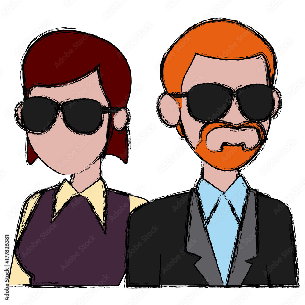Teachers teamwork couple icon vector illustration graphic design Teachers teamwork couple icon vector illustration graphic design