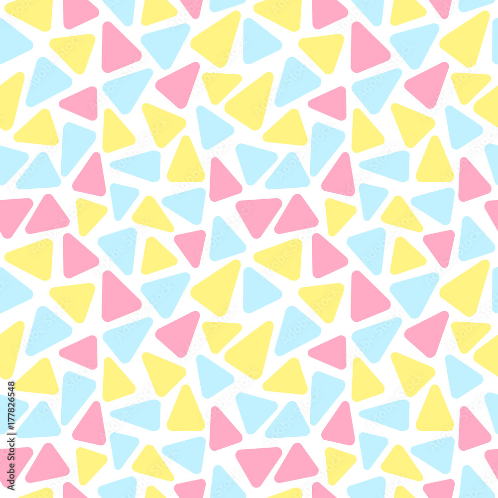 Colorful triangle seamless pattern