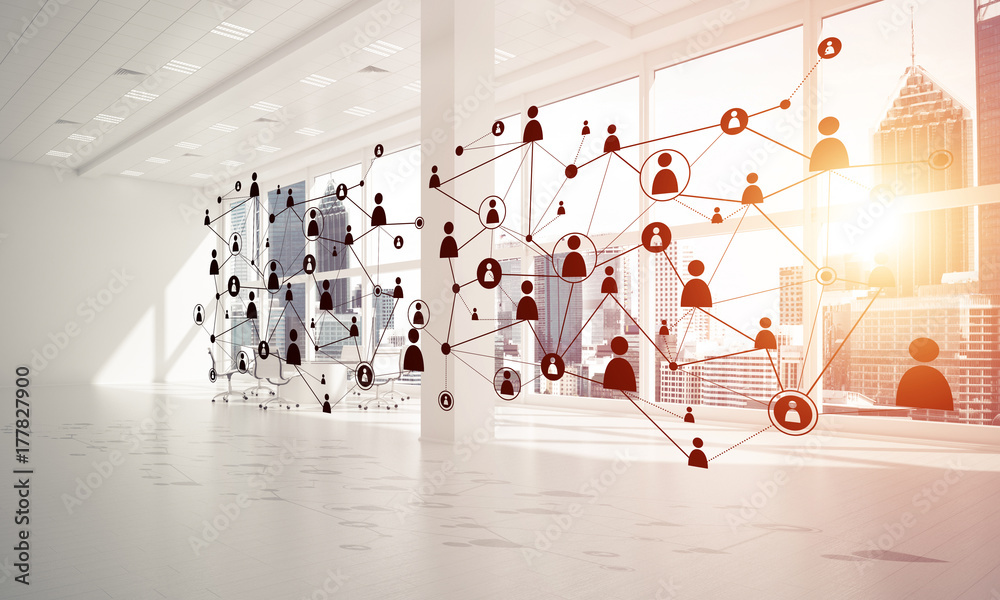 Obraz premium Networking and wireless connection as concept for effective mode