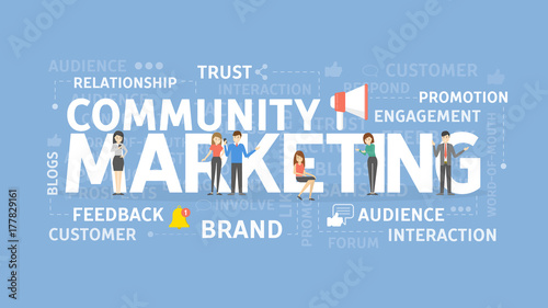 Community marketing concept.