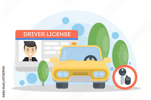 Man's driver license.