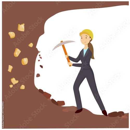 Gold digger woman.