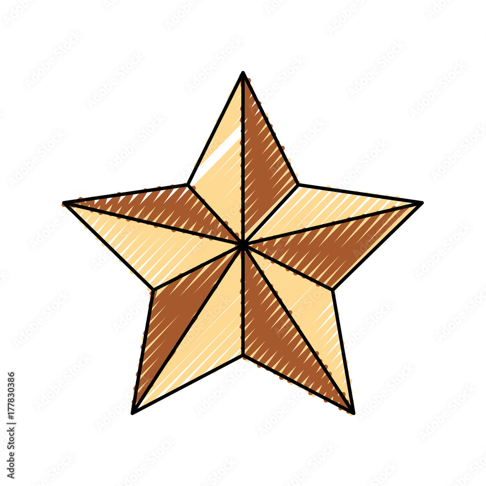 Obraz premium star icon over white background vector illustration
