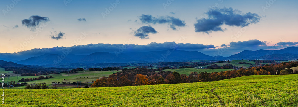 Panoramic views of the countryside