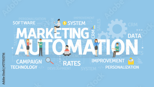 Marketing automation concept.