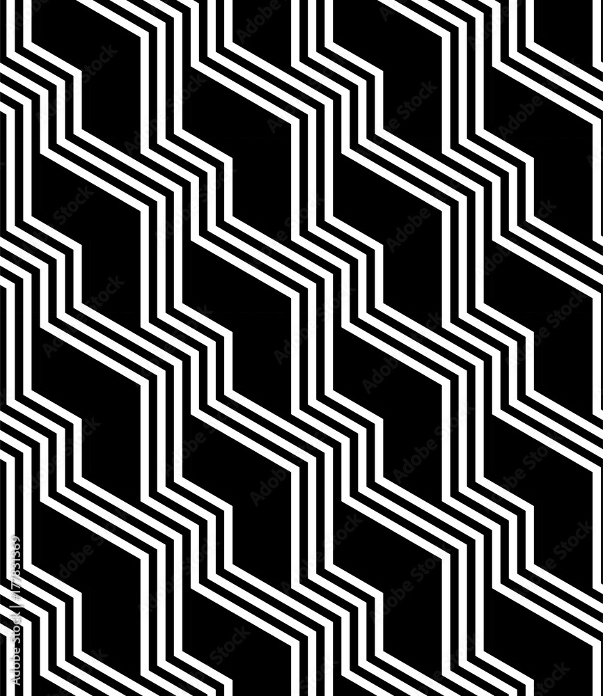REGULAR GEOMETRIC. SEAMLESS BLACK AND WHITE VECTOR PATTERN. REPEAT MODERN OPTIC ART SHAPE BACKGROUND REGULAR GEOMETRIC. SEAMLESS BLACK AND WHITE VECTOR PATTERN. REPEAT MODERN OPTIC ART SHAPE BACKGROUND