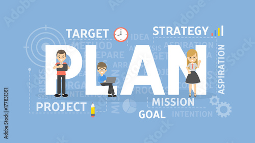 Plan concept illustration.