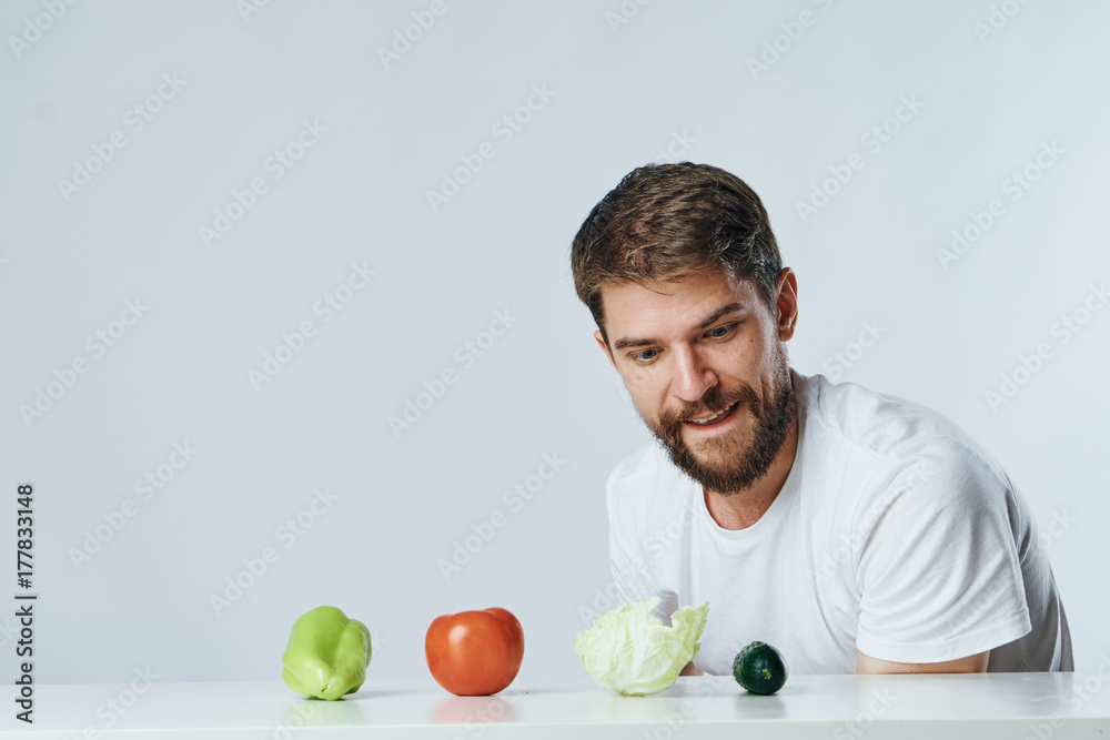 a man chooses what vegetables to eat a man chooses what vegetables to eat