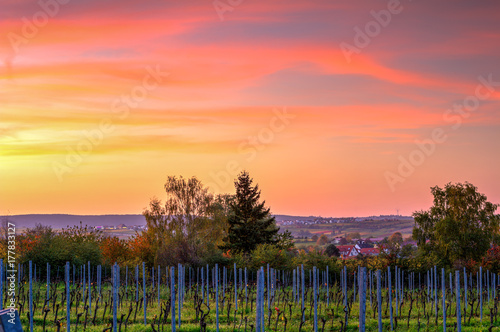Sunset near Freinsheim