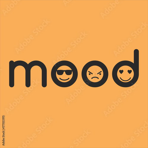 mood typographic concept wi...