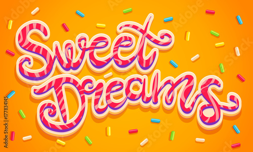 Sweet dreams lettering