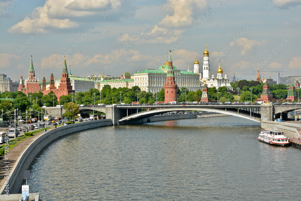 The Moscow Kremlin.