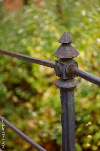 Old steel railings