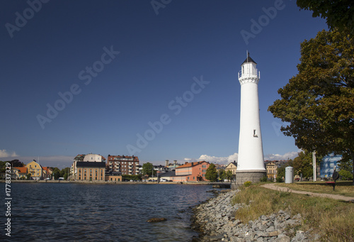 A general view on an old shore of Karlskrona (Sweden)