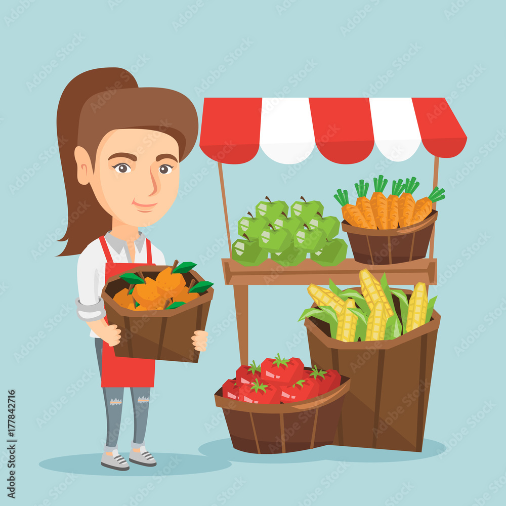 Market Vendor Clipart