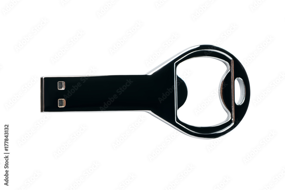 flash card in the form of beer openers on white isolated background flash card in the form of beer openers on white isolated background