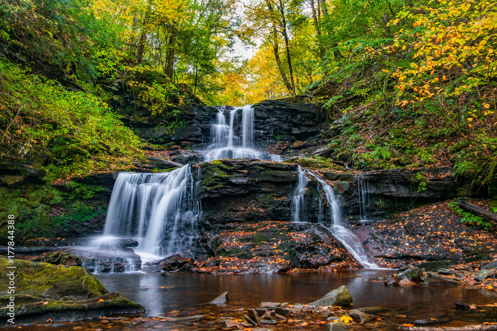 Obraz premium Autumn Waterfall