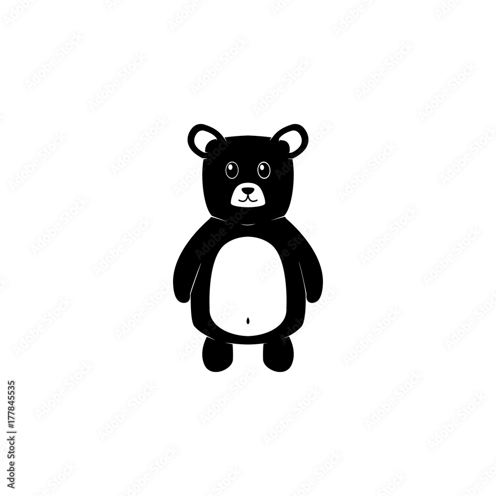 Naklejka premium Teddy bear icon