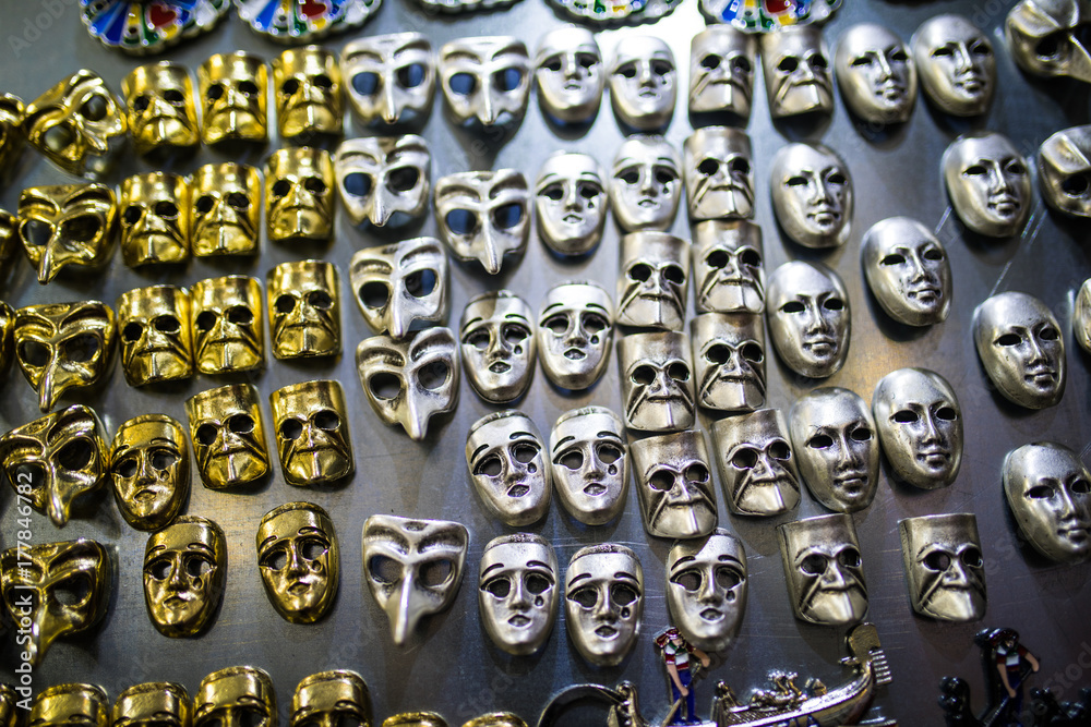 Venice mask isolated on black background Venice mask isolated on black background