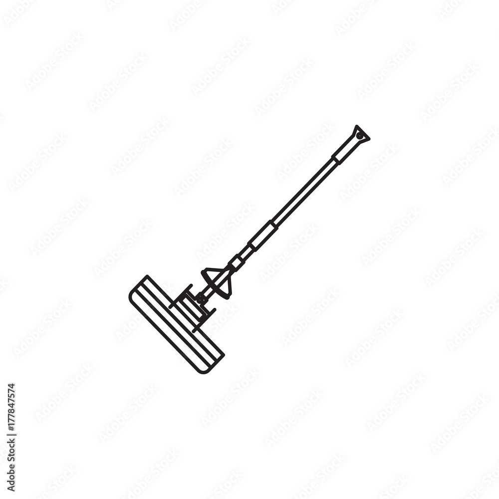 Obraz premium mop flat icon