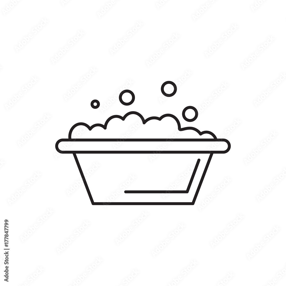 bucket of foam icon bucket of foam icon