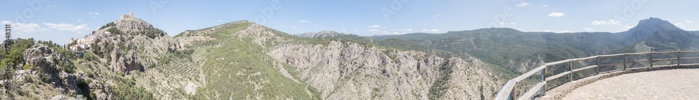 Segura de la Sierra panoramic view, Jaen, Spain